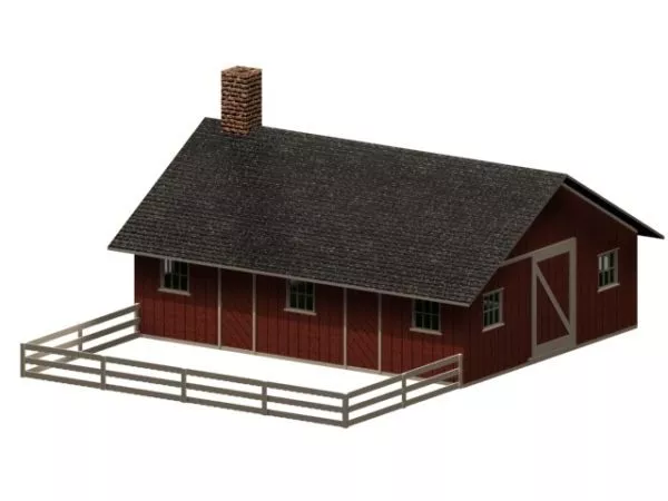 Piggery And Poultry Farm Building 3d model Piggery And Poultry Farm Building 3d model