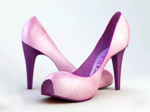 Pink High Heel Shoes 3d model Pink High Heel Shoes 3d model
