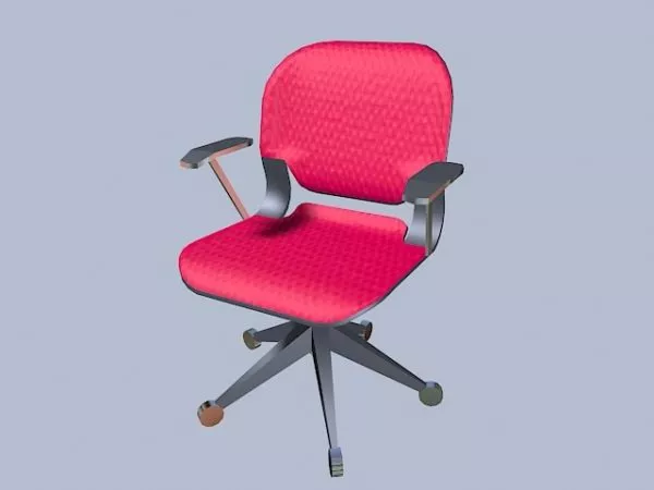 Pink Revolving Chair 3d model Pink Revolving Chair 3d model