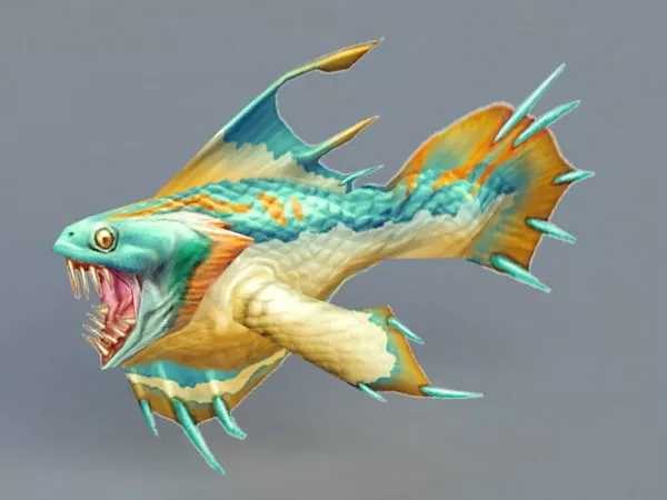 Piranha Monster 3d model Piranha Monster 3d model
