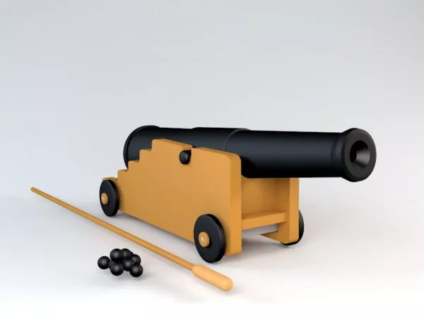 Ancient Cannon 3d model