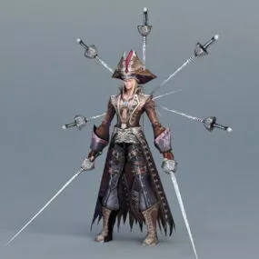 Pirate Lord 3d model