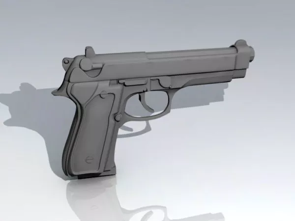Pistol Weapon 3d model Pistol Weapon 3d model
