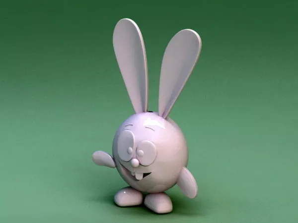Funny Cartoon Rabbit 3d model
