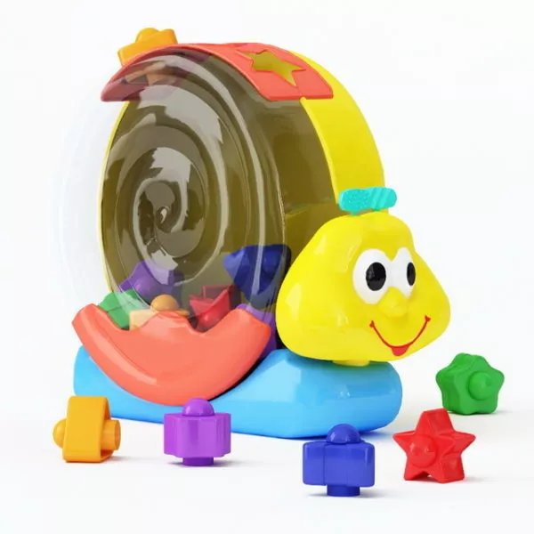 Cute Snail Robot Character 3d model