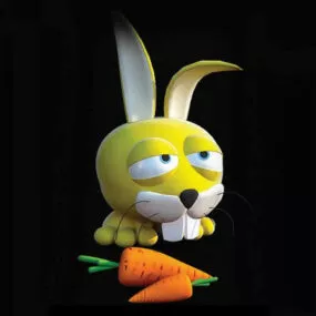 Plastic Toy Rabbit 3d model
