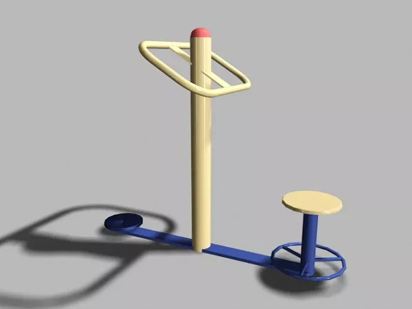 Park Backyard Play Structure 3d model
