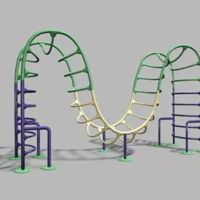 Playground Monkey Bars 3d model