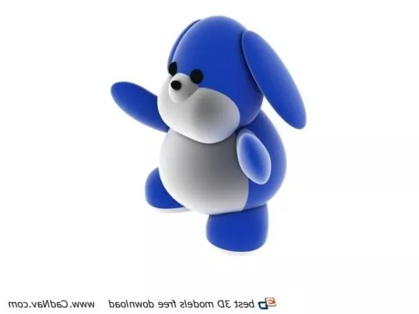 Plush And Soft Cartoon Toy Dog 3d model Plush And Soft Cartoon Toy Dog 3d model
