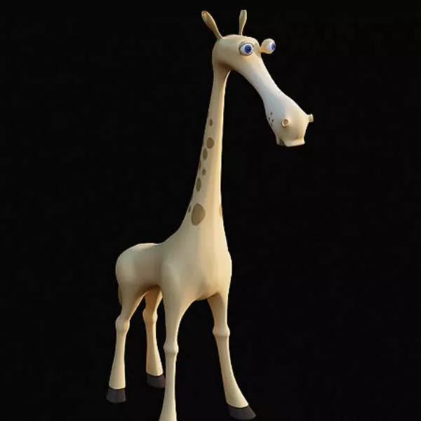 Giraffe Rigged Animated 3d model