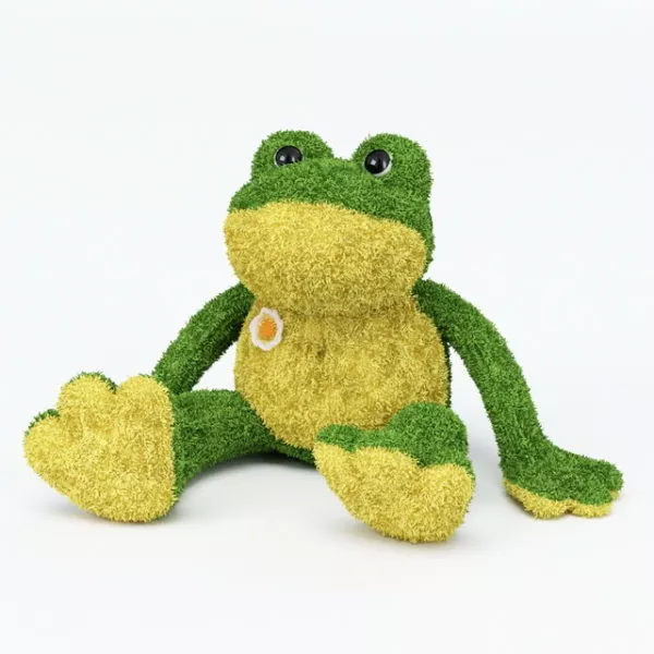 Plush Frog Toy 3d model Plush Frog Toy 3d model