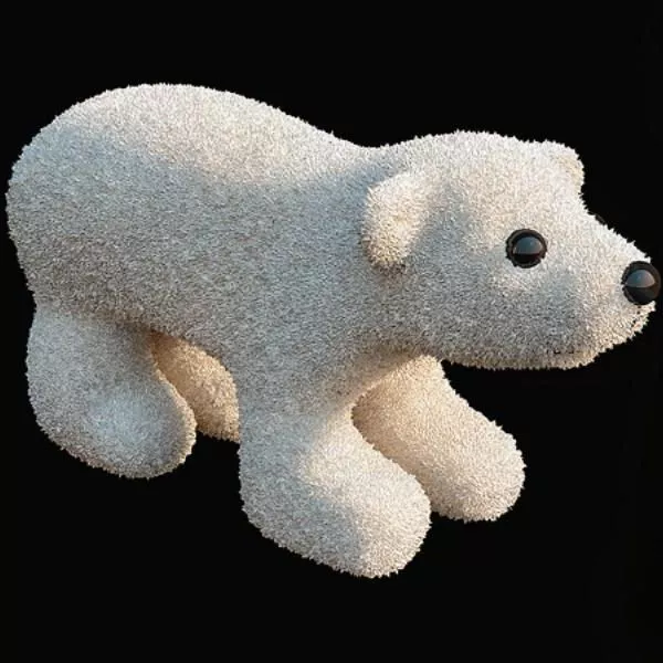 Plush Toys Polar Bear 3d model Plush Toys Polar Bear 3d model