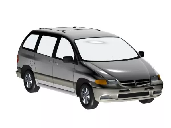 Plymouth Voyager Minivan 3d model Plymouth Voyager Minivan 3d model