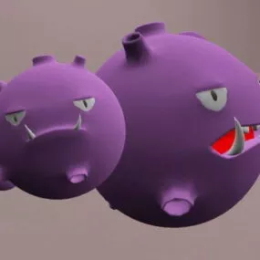 Pokemon Weezing 3d model