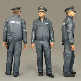Police Officer 3d model