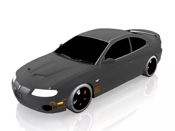 Pontiac Gto Race Car 3d model Pontiac Gto Race Car 3d model