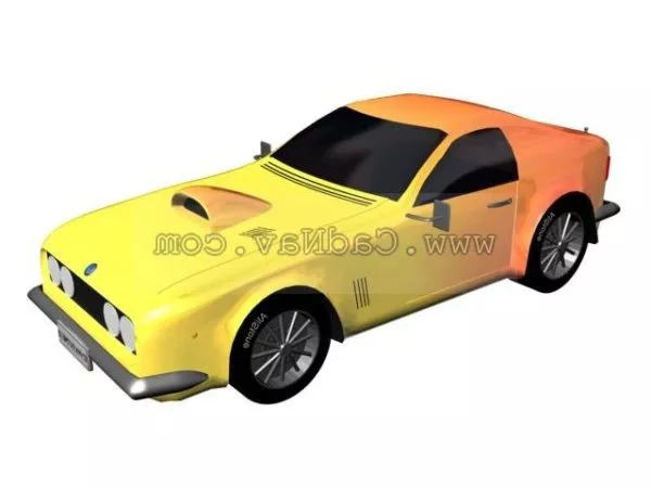 Pony Muscle Car 3d model Pony Muscle Car 3d model