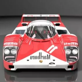 Porsche 956 Prototype Race Car 3d model