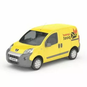 Post Office Van 3d model