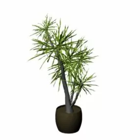 Pot Landscape Plant 3d model