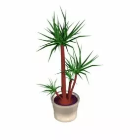 Potted Green Plant 3d model