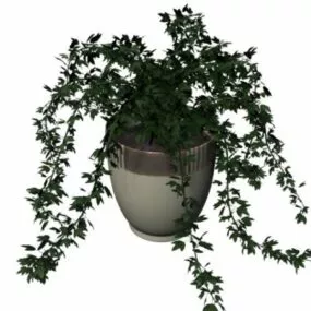 Potted Patio Plant 3d model