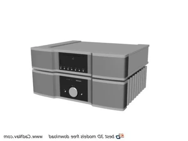 Amplifier Stereo Device 3d model