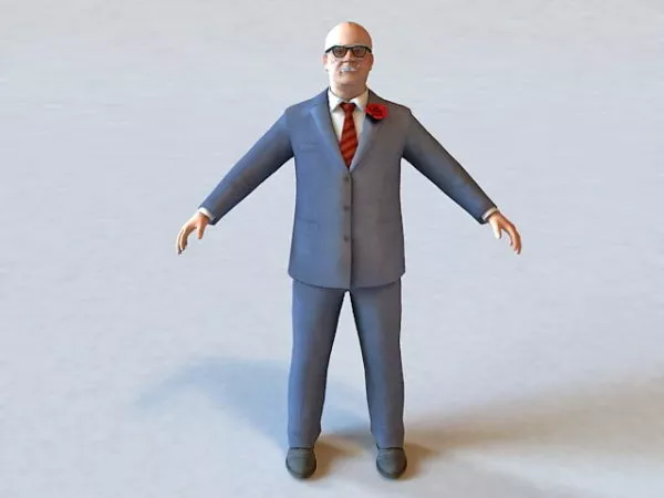 Prison Warden 3d model Prison Warden 3d model
