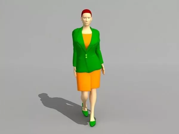 Medieval Girl Character 3d model