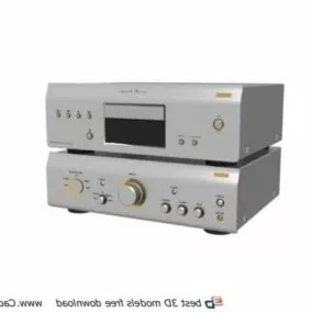 Professional Power Amplifier 3d model