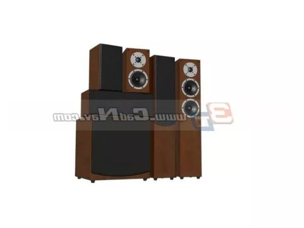 Professional Stage Audio System 3d model Professional Stage Audio System 3d model