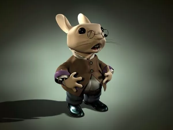 Professor Rabbit Animation Rig 3d model Professor Rabbit Animation Rig 3d model