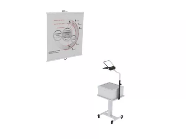 Projector With Screen 3d model Projector With Screen 3d model