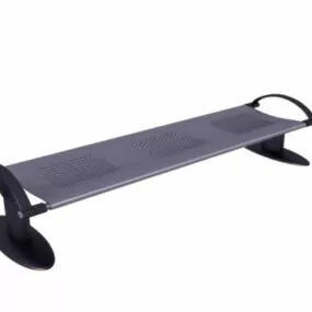 Public Metal Waiting Bench 3d model