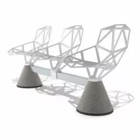 Furniture Public Seating System 3d model