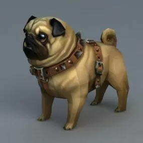 Pug Puppy 3d model
