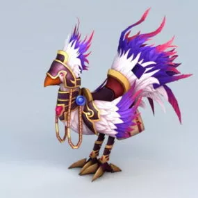 Purple Chocobo 3d model
