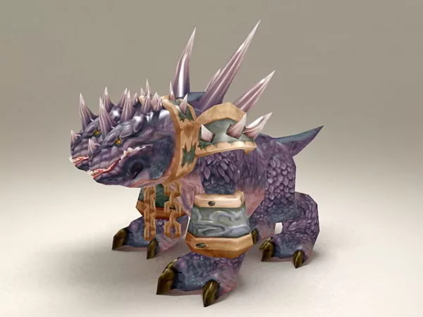 Yellow Dog 3d model