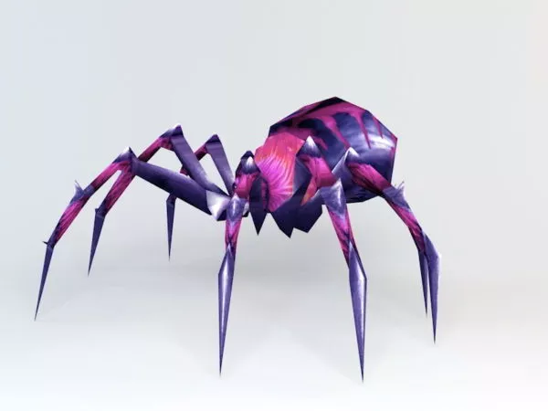 Purple Spider 3d model Purple Spider 3d model