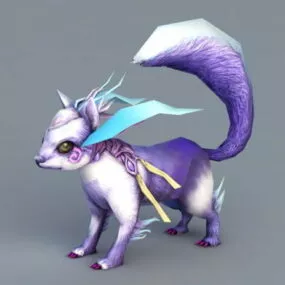 Purple Squirrel 3d model