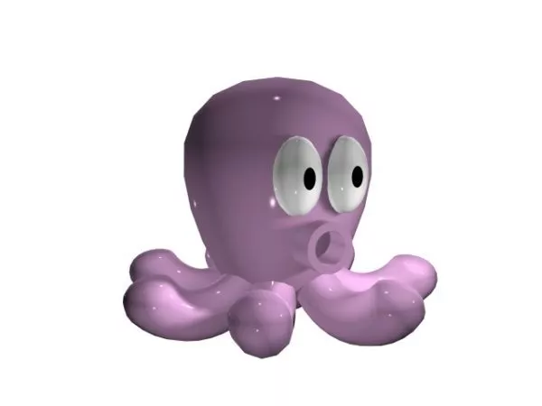 Cartoon Octopus Gosh 3d model