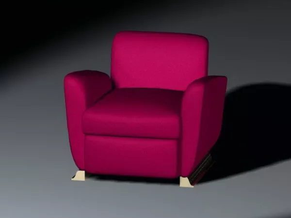 Purple Sofa Chair 3d model Purple Sofa Chair 3d model