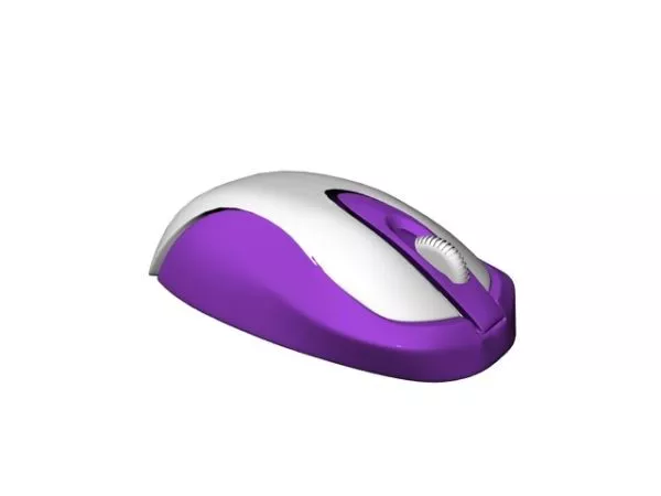 Purple Wireless Optical Mouse 3d model Purple Wireless Optical Mouse 3d model