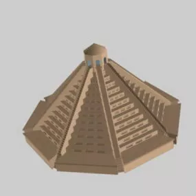 Pyramid Sacrificial Altar 3d model