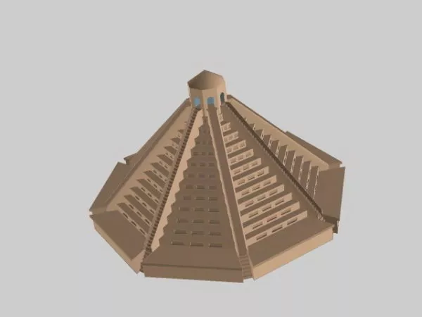Pyramid Sacrificial Altar 3d model Pyramid Sacrificial Altar 3d model
