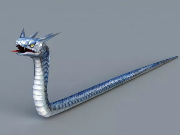 Python Snake Cartoon 3d model Python Snake Cartoon 3d model
