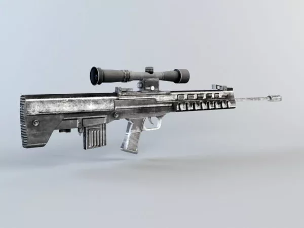 Qbu-88 Sniper Rifle 3d model Qbu-88 Sniper Rifle 3d model