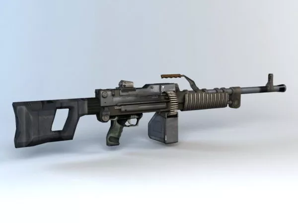 Qjy-88 Light Machine Gun 3d model Qjy-88 Light Machine Gun 3d model