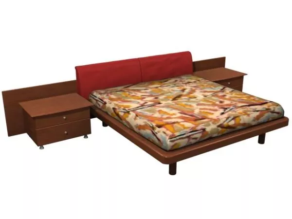 Nightstand Curved Edge 3d model