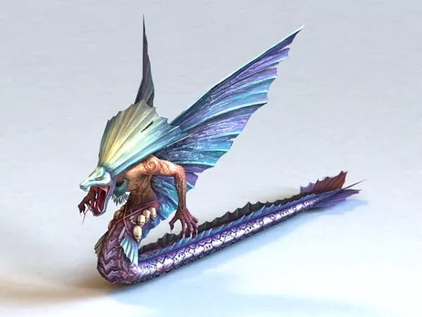 Animated Snake 3d model